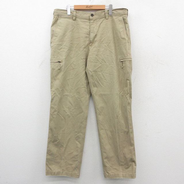 W38★古着 ドッカーズ パンツ メンズ コットン ベージュ カーキ 25oct29 中古 ボトムス ロング