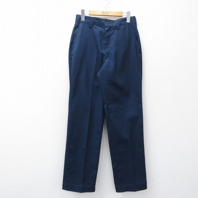【20%OFF】W28★古着 ビッグベン BIG BEN ワーク パンツ メンズ 80年代 80s USA製 紺 ネイビー 25nov04 中古 ボトムス ロング