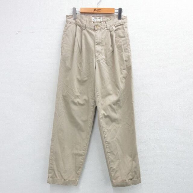 W28★古着 オールドネイビー OLD NAVY パンツ メンズ コットン ベージュ 25nov11