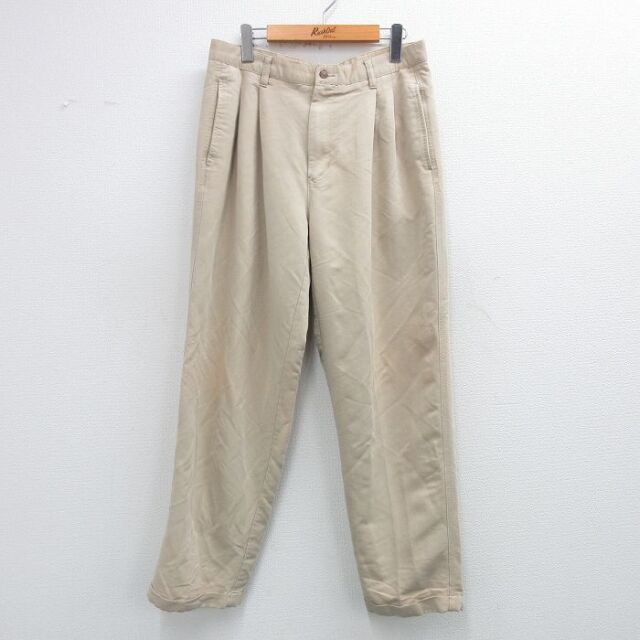 【20%OFF】W32★古着 ラルフローレン チャップス ブランド パンツ メンズ 90年代 90s ベージュ 25nov11