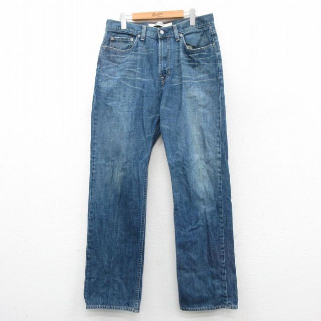 【20%OFF】W34★古着 ギャップ GAP ジーンズ メンズ ヒゲ コットン 紺 デニム 25nov11
