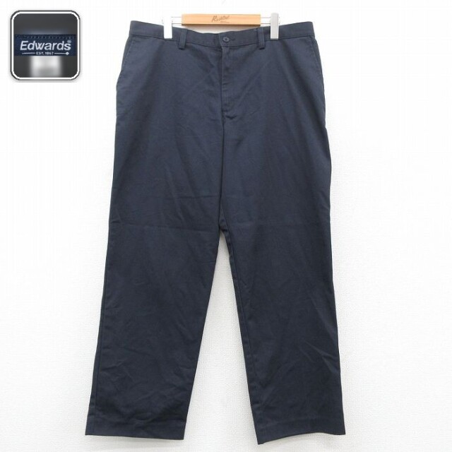 W37 パンツ ネイビー | 古着