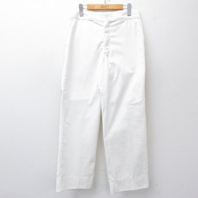 W31★古着 ワーク パンツ メンズ 80年代 80s USA製 白 25nov14