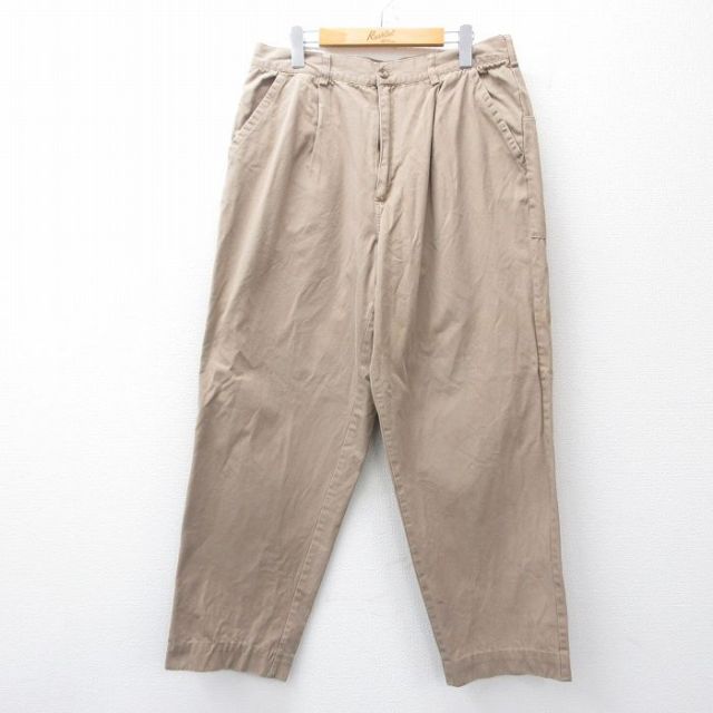 【20%OFF】W35★古着 パンツ メンズ 00年代 00s ダック地 コットン ベージュ 25nov14