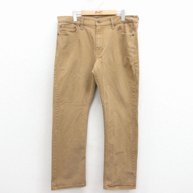 W36★古着 リーバイス Levis 513 ジーンズ メンズ ベージュ デニム 25nov19