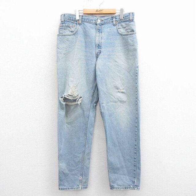 W36★古着 リーバイス Levis 560 ジーンズ メンズ 00年代 00s テーパード コットン 紺 デニム 25nov22