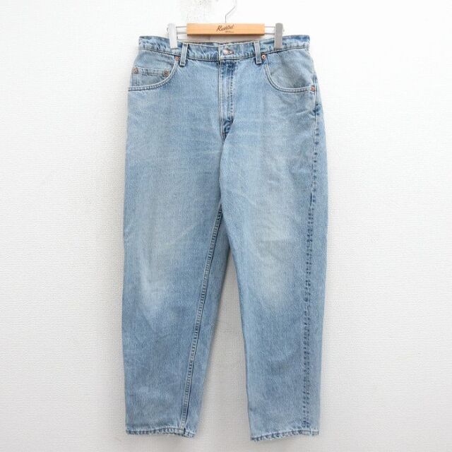 W34★古着 リーバイス Levis 560 ジーンズ メンズ 90年代 90s テーパード コットン USA製 紺 デニム【spe】 25nov22