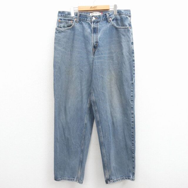 W37★古着 リーバイス Levis 560 ジーンズ メンズ ヒゲ テーパード コットン 紺 デニム 25nov22