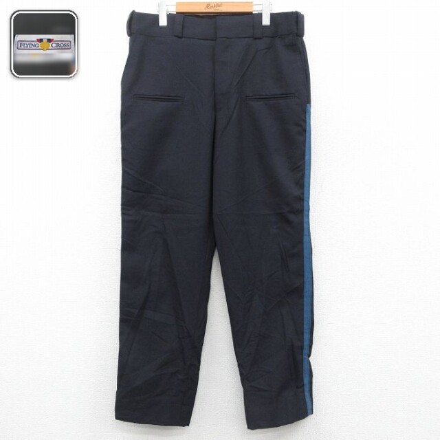 実寸W37 パンツ ネイビー | 古着