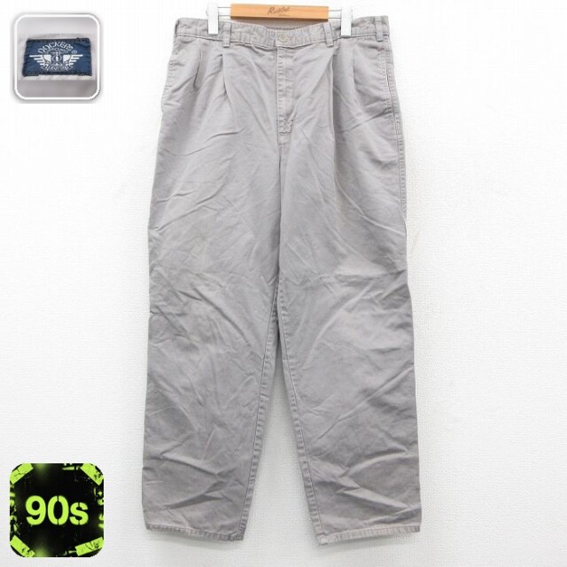 【50%OFF】ドッカーズ 90s パンツ グレー W35 | 古着
