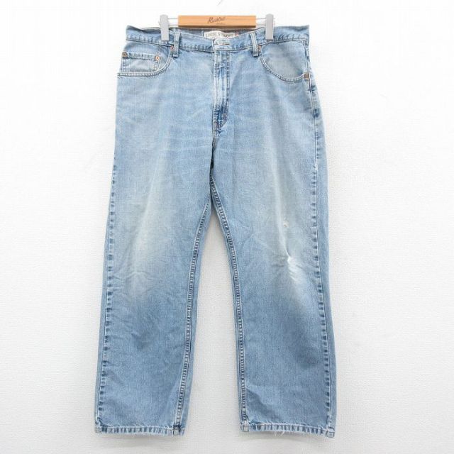 W36★古着 リーバイス Levis 569 ジーンズ メンズ ヒゲ コットン 薄紺 デニム 25nov25