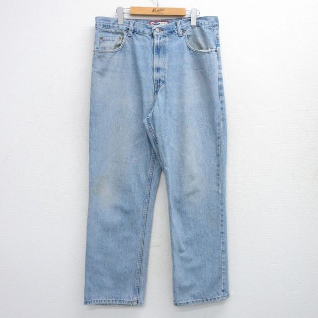 【50%OFF】オールドネイビー 00s ジーンズ ヒゲ ライトブルー W34 | 古着