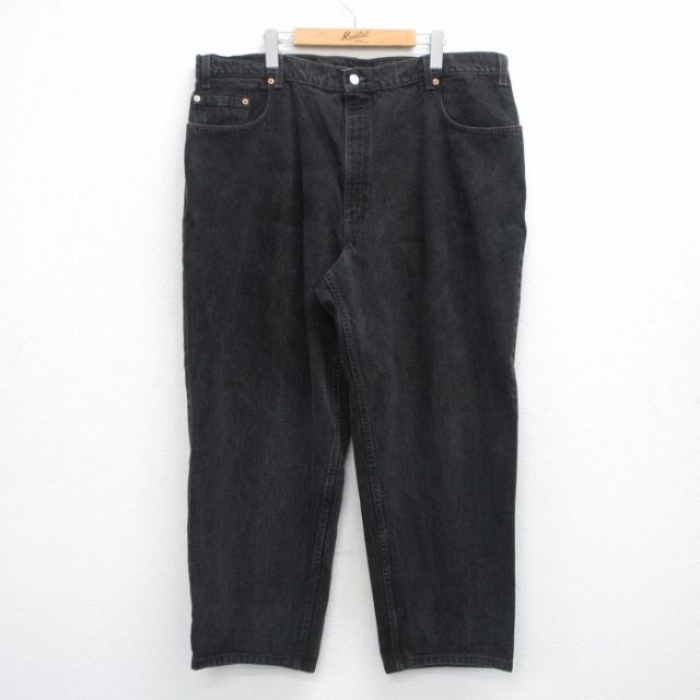 W38★古着 リーバイス Levis 570 ジーンズ メンズ 90年代 90s 大きいサイズ コットン USA製 黒 デニム【spe】 25nov26