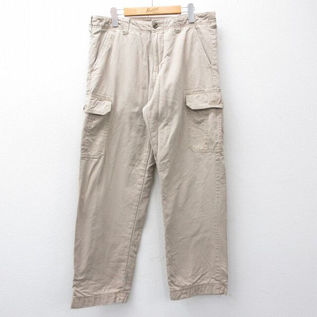 【20%OFF】W36★古着 レッドヘッド カーゴ パンツ メンズ コットン ベージュ 内側フランネル 25nov27