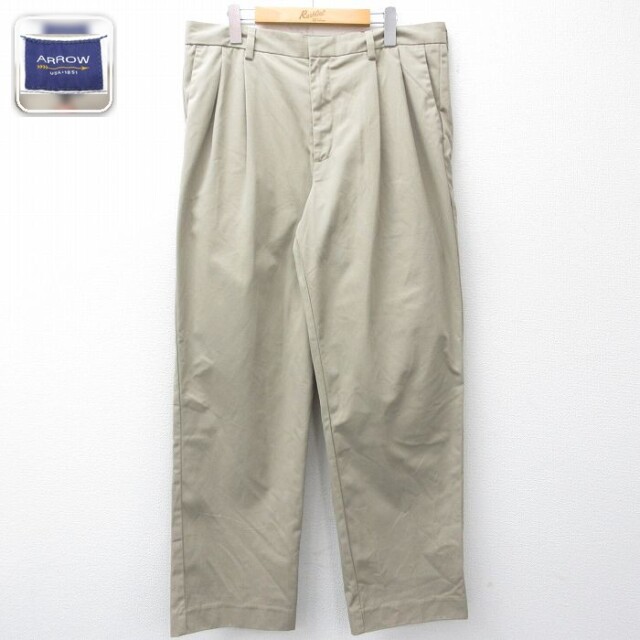 【50%OFF】アロー W36 スラックス ベージュ | 古着