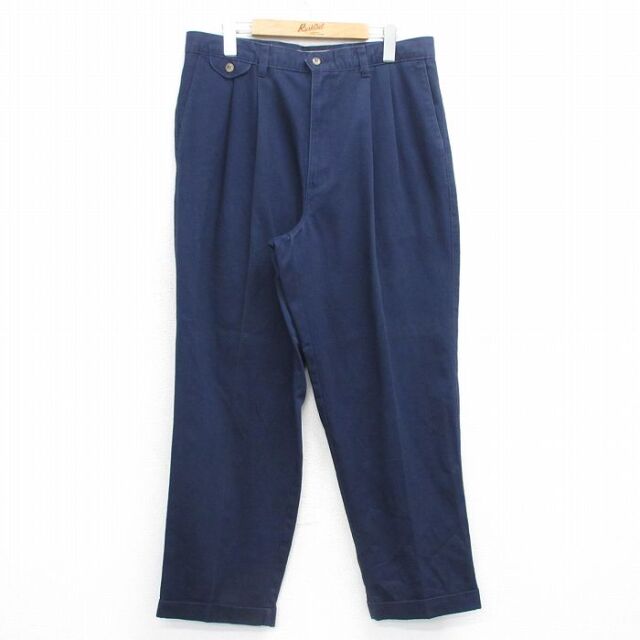 【20%OFF】W34★古着 ドッカーズ パンツ メンズ 00年代 00s コットン 紺 25dec04