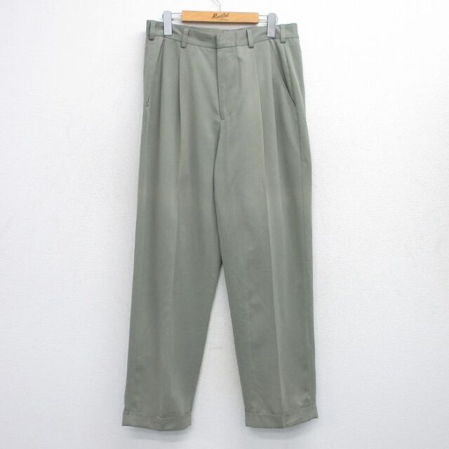 【50%OFF】IZOD スラックスパンツ ゴルフ グリーン W32 | 古着