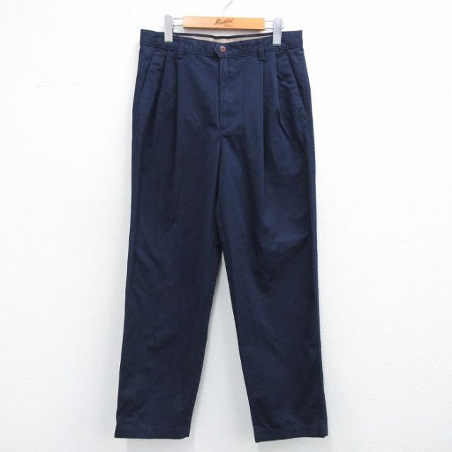 W32★古着 ドッカーズ パンツ メンズ 00年代 00s コットン 紺 25nov28
