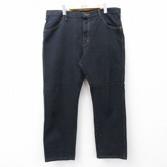 【20%OFF】W39★古着 ラスラー ジーンズ メンズ 大きいサイズ コットン 黒 デニム 25nov28