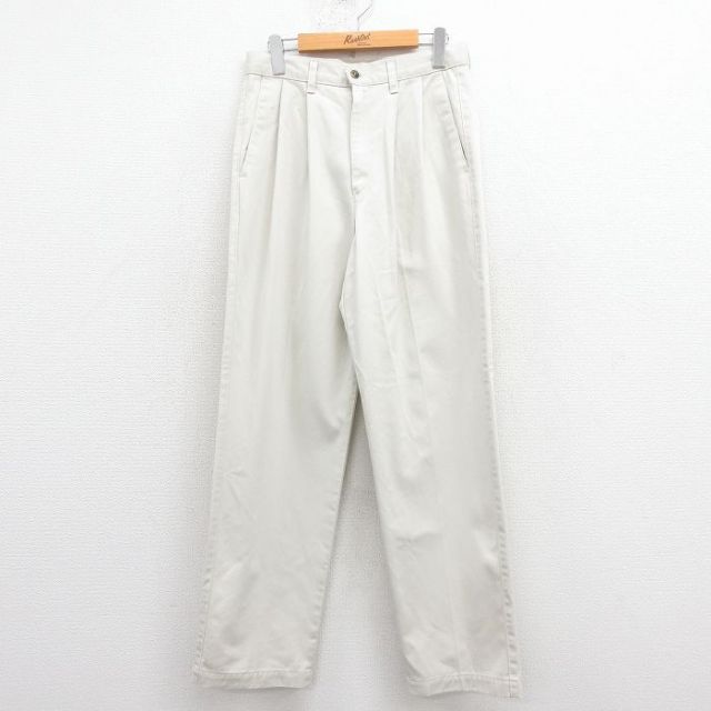 【20%OFF】W30★古着 ドッカーズ パンツ メンズ 90年代 90s コットン USA製 白【spe】 25dec03