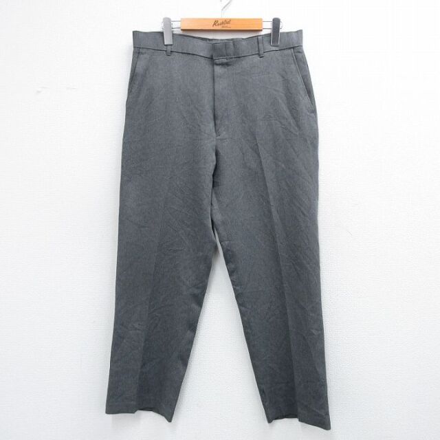 W34★古着 リーバイス Levis アクション スラックス パンツ メンズ 80年代 80s グレー【spe】 25dec04