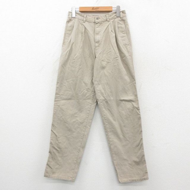 W29★古着 ドッカーズ パンツ メンズ 90年代 90s コットン USA製 ベージュ 25dec08