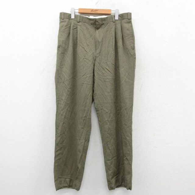 【50%OFF】エルエルビーン W36 スラックス グリーン | 古着