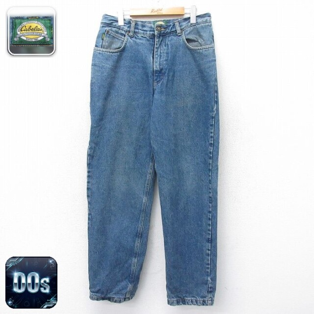 【50%OFF】カベラス 00s ジーンズ 内側フランネル ネイビー W32 | 古着