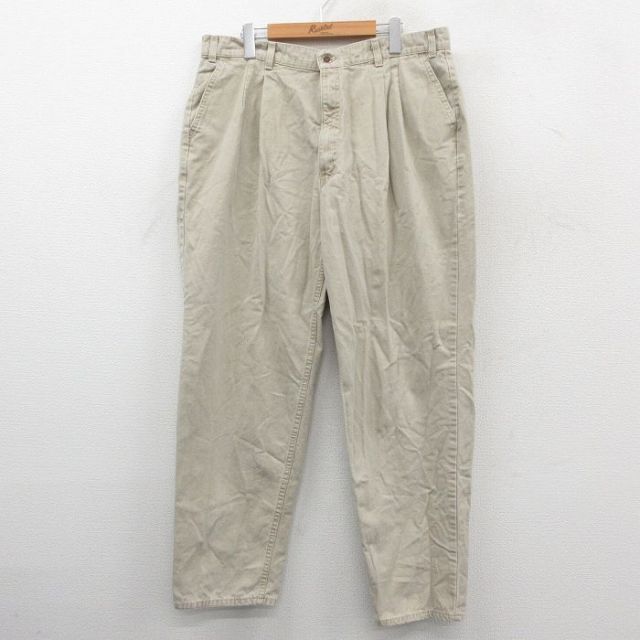 W36★古着 リーバイス Levis パンツ メンズ シルバータブ ダック地 薄ベージュ【spe】 25dec23