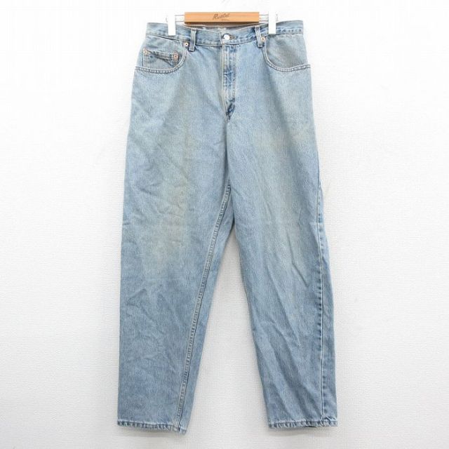 W33★古着 リーバイス Levis 560 ジーンズ メンズ 00年代 00s テーパード コットン カナダ製 薄紺 デニム【spe】 25dec23