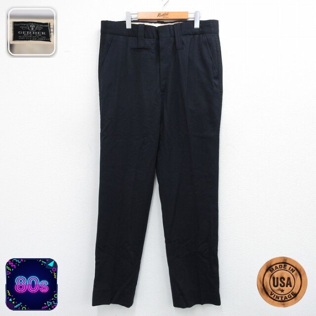【50%OFF】80s スラックス ネイビー W38 | 古着