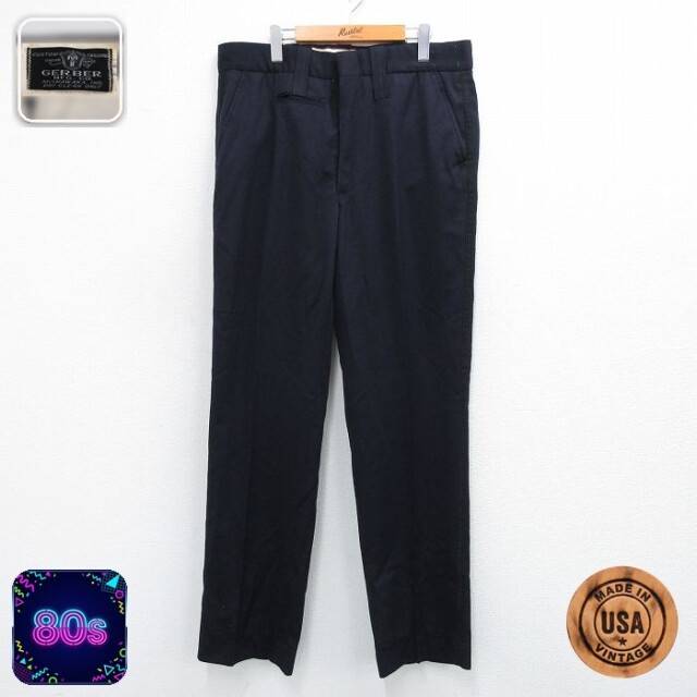 【50%OFF】80s スラックス ネイビー W38 | 古着