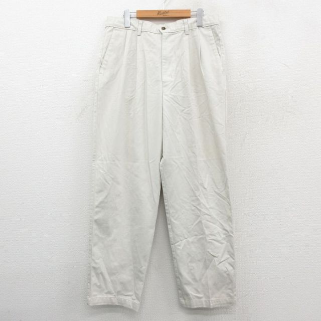 W34★古着 ドッカーズ パンツ メンズ 00年代 00s コットン 薄ベージュ 26jan14