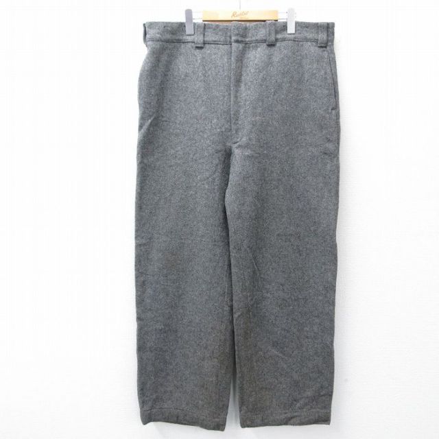 W40★古着 ウールリッチ パンツ メンズ 90年代 90s ウール グレー 26jan19