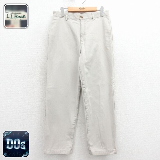 【50%OFF】エルエルビーン 00s パンツ 内側フランネル ベージュ W31 | 古着