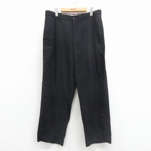 W36★古着 ギャップ GAP パンツ メンズ 00年代 00s ウール 黒 26jan23