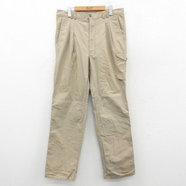 【20%OFF】エディーバウアー 80s パンツ タロン ベージュ W36 | 古着