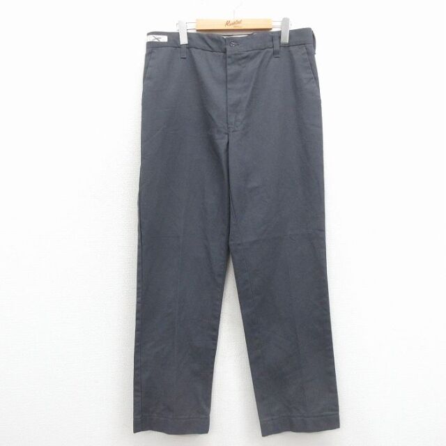 W36★古着 ワーク パンツ メンズ 90年代 90s USA製 グレー 26feb02