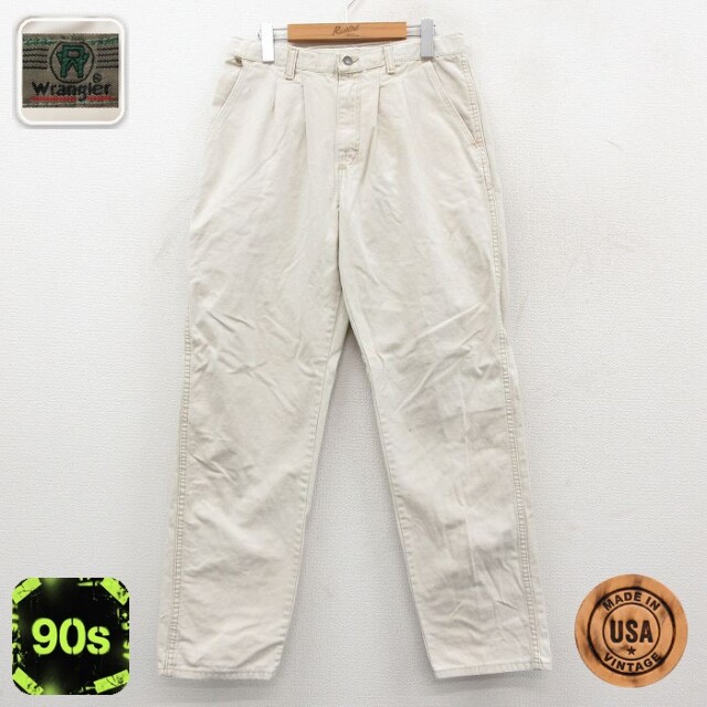 【50%OFF】ラングラー 90s ジーンズ ベージュ W33 | 古着