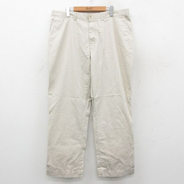 W38★古着 ラルフローレン ブランド パンツ メンズ 90年代 90s SUFFIELD コットン ベージュ 26feb05