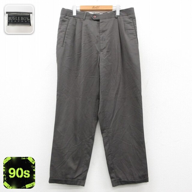 【50%OFF】ビューグルボーイ 90s パンツ グレー W34 | 古着