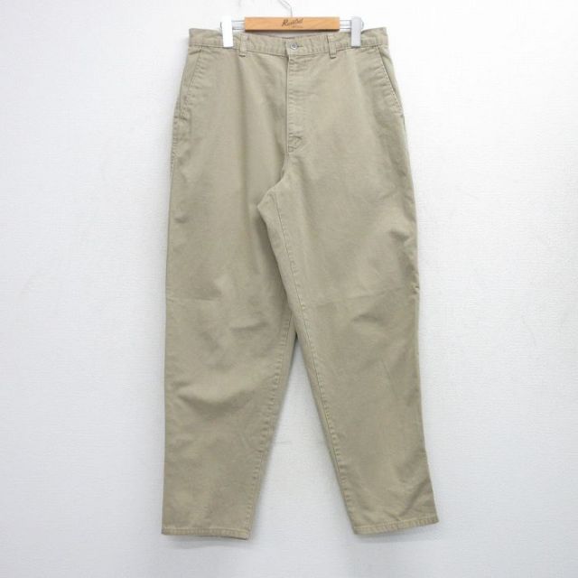 W34★古着 ドッカーズ パンツ メンズ 90年代 90s コットン USA製 ベージュ系 26feb13