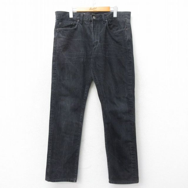 【20%OFF】W35★古着 ギャップ GAP ジーンズ メンズ ヒゲ コットン 黒 26feb14
