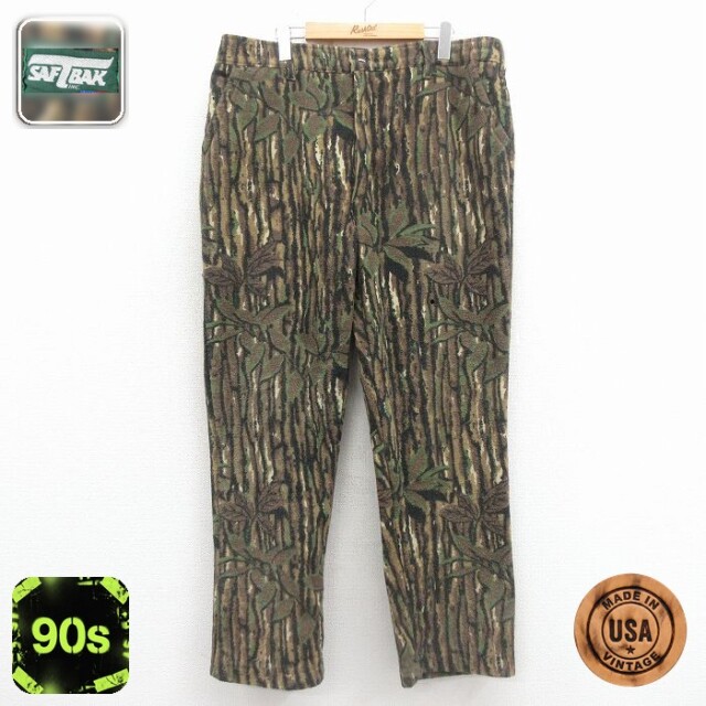【50%OFF】SAFTBAK 90s ハンティングパンツ リアルツリー ブラウン迷彩 W38 | 古着