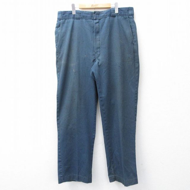 W38★古着 ディッキーズ ワーク パンツ メンズ 90年代 90s タロン 紺 26feb17