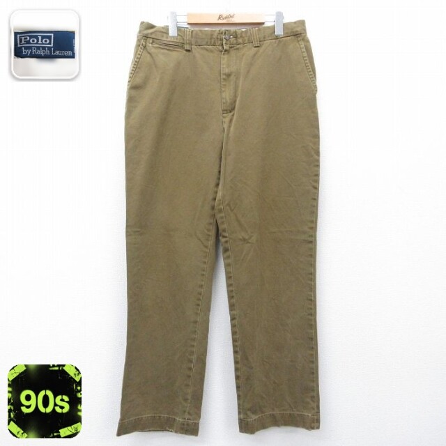 ラルフローレン 90s パンツ ライトグリーン W35 | 古着