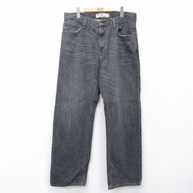 W36★古着 リーバイス Levis 559 ジーンズ メンズ ヒゲ コットン 黒 デニム【spe】 26feb20