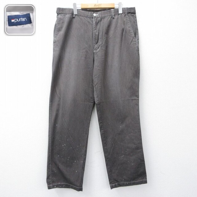 ピューリタン パンツ 霜降り グレー W38 | 古着