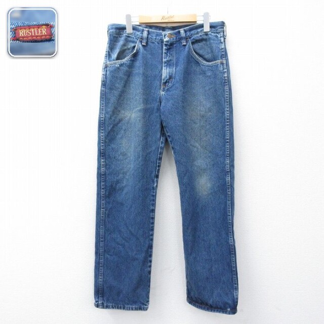【50%OFF】ラスラー W33ジーンズ ネイビー | 古着