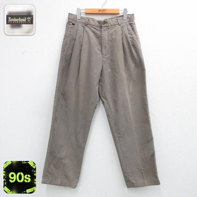 【50%OFF】ティンバーランド 90s パンツ ブラウン W33 | 古着
